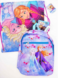 Набор рюкзак  на два отделения + сумка/рюкзак Холодное сердце Disney 