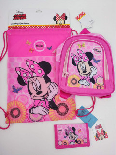 Набор рюкзак 3Д + сумка/рюкзак + кошелек-сумочка Минни Маус Disney 