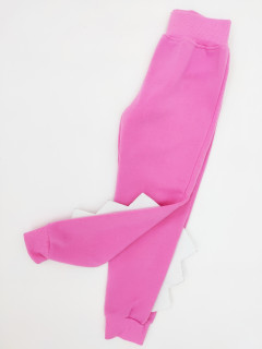 Спортивные штаны на флисе с гребешками динозавра из фетра розовый 4-6лет (110/116) Lidl