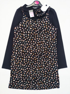 Костюм 3в1 платье в цветочек + лонгслив в рубчик 11-12лет (152) Primark 