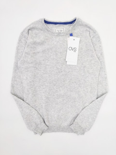 Вязаный пуловер серый меланж 7-8лет (128) OVS 