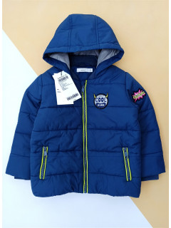 Непромокаемая и непродуваемая куртка на синтепоне с флисом синий 2-3года (98)