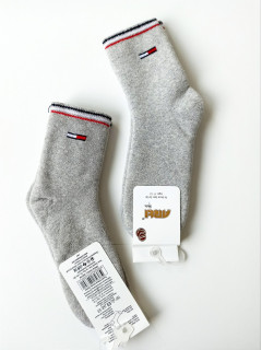 Тёплые махровые носки серый 32-34рр