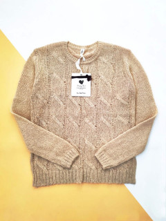 Вязаный свитер с разрезами беж 14лет (164)