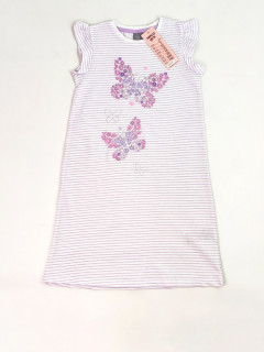 Платье для сна 5-6лет (116) лиловый белый полоски Pep&co