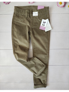 Велюровые брюки 6-7лет(122) хаки Takko 