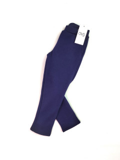 Теплые брюки-леггинсы на плюшевом утеплении 4-5лет (110) синий OVS 