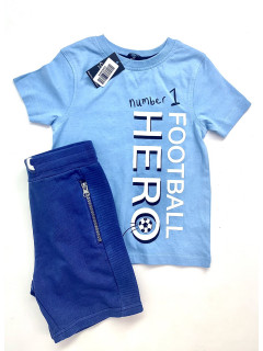 Набор футболка + шорты 3-4года(104) синий George Kiabi 
