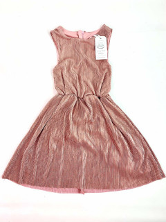 Нарядное платье на подкладке 9лет (134) розовый перламутр Cool club