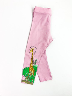 Леггинсы трикотажные 2-3года (98) розовый жираф Marks and Spencer 