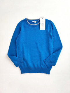 Вязаный пуловер 6-7лет (122) синий OVS 