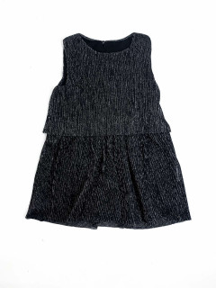 Платье плиссе с люрексом на подкладке 2-3года (98) черный Name It
