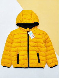 Непромокаемая и непродуваемая легкая курточка на синтепоне желтый 2-3 года (98) 