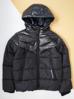 Непромокаемая и непродуваемая куртка на синтепоне черный 11-12 лет (152)