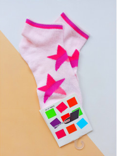 Принтованые носочки  31-34рр розовый звезды P- collection