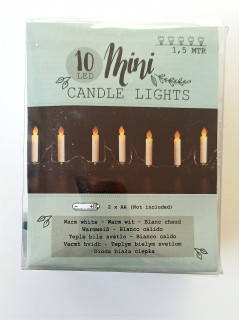  LED гирлянда на 10 лампочек-свечей