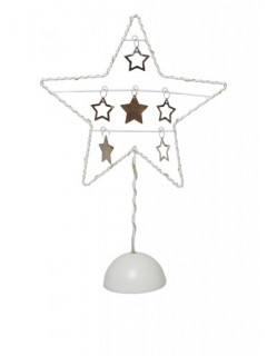 Декоративная фигура с LED подсветкой звезда белая