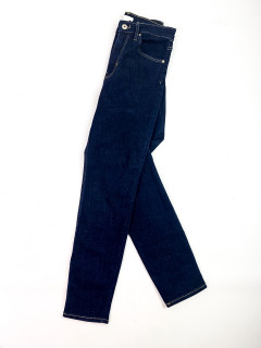 Джинсовые брюки стрейчевые высокая посадка М синий H&M
