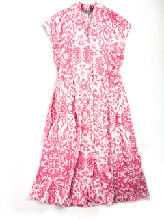 Платье миди С розовый белый 