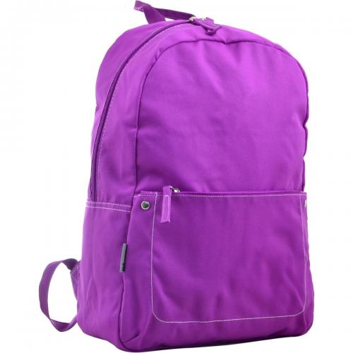 Городской рюкзак для прогулок или обучения на одно отделение с карманом "фуксия"