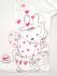 Домашний костюм-пижама трикотаж белый/розовый 6лет (116)