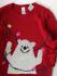 Вязаный свитер с огоньками рождественский мишка С