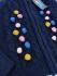 Кофта вязанная с капюшоном с вязанными "помпонами" 1-2года (86/92) темный синий Lupilu 