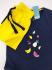 Пижама трикотаж футболка+шорты черный желтый арбуз 13-14лет (158/164) Pepperts     