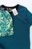 Пижама трикотаж футболка+шорты синий листья 7-8лет (122/128) Hip& Hopps