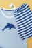 Пижама трикотаж футболка+шорты синий голубой дельфин 9-10лет (134/140) Hip& Hopps