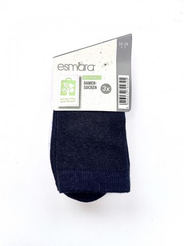 Классические носки 3 пары белый синий 35-38рр Esmara 