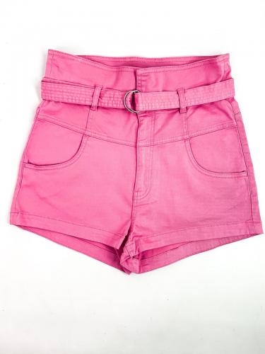 Джинсовые шорты высокая посадка Л-ХЛ розовый H&M