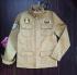 Куртка на подкладке в стиле милитари с нашивками и вышивкой 11-12лет беж Trasluz 
