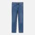 Джинсовые брюки скини средняя посадка ХХС (26/30) синий H&M