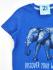 Набор 2шт футболка 4-5лет (104/110) синий беж слоны Pep&co