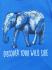 Набор 2шт футболка 3-4года (98/104) синий беж слоны Pep&co