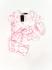 Костюмчик кроп-топ + леггинсы 11-12лет (152) розовый белый тай-дай Cuties