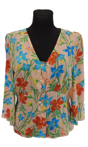 Блузка С персиковый цветы United colors of Benetton