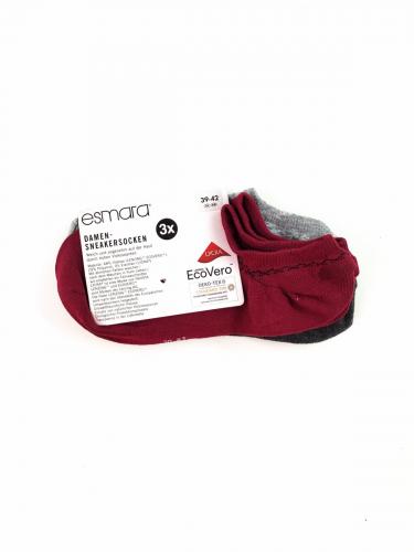 Низкие носки 39-42рр красный серый Esmara 
