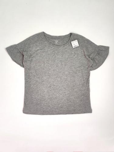 Трикотажная футболка 12лет (152) серый меланж Kiabi