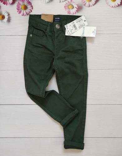 Джинсовые брюки 3года (90/97) зеленый темный Kiabi 