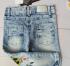 Джинсовые брюки с  вышивкой и стразами 3-4года (104) голубой Lilitop Турция