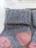 Вязаные коттоновые носочки 2 пары набор 0-3мес(50/56) серый розовый Lupilu 