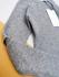 Вязанный свитер в рубчик с разрезами на локтях серый 8 лет (128) Name It